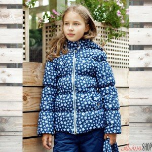 Куртка для девочки на синтепоне Авива "Звезды"