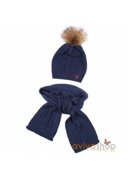 Комплект: шапка+шарф для девочки Aviva 13-4240