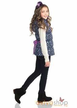 Жилет для девочки на синтепоне Авива