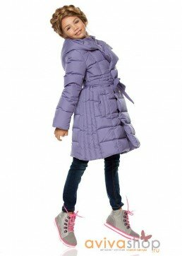 Пуховое пальто для девочки Авива (Aviva) А-253