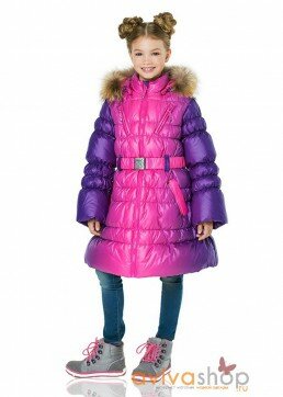 Пуховое пальто для девочки Авива (Aviva) 1105