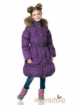 Пуховое пальто для девочки Авива (Aviva) 1103