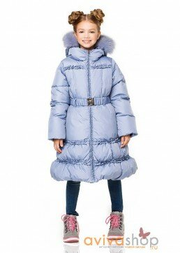 Детское пуховое пальто для девочки Авива "Снегурочка"