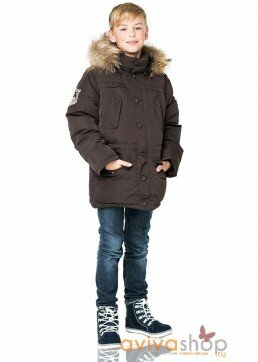 Детская пуховая куртка для мальчика Aviva аляска "Пират"