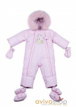 Пуховой комбинезон Авива 2 молнии А12-321